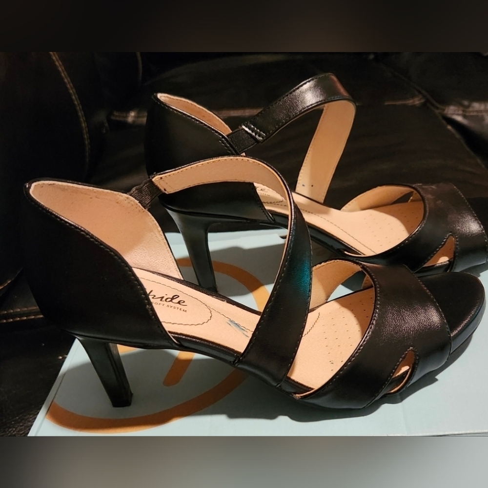 Life Stride Black Women's Heels Mega Black Vinci - Picture 4 of 9